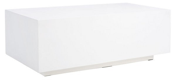 White Rectangle Coffee Table - The Mayfair Hall