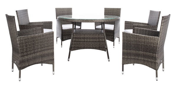 Challe Grey-Brown Dining Set - The Mayfair Hall