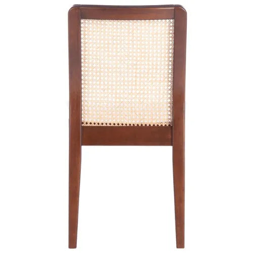 Benicio Dark Brown-Natural Rattan Dining Chair (Set of 2) - The Mayfair Hall