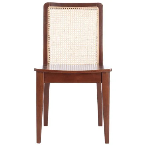 Safavieh Benicio Dark Brown-Natural Rattan Dining Chair (Set of 2)