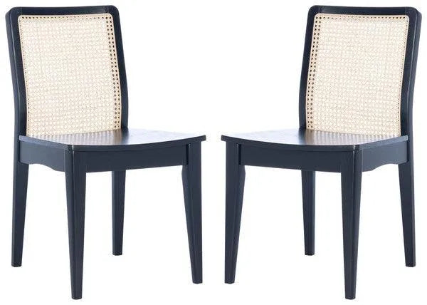 Safavieh Benicio Cane Black Dining Chair (Set of 2)