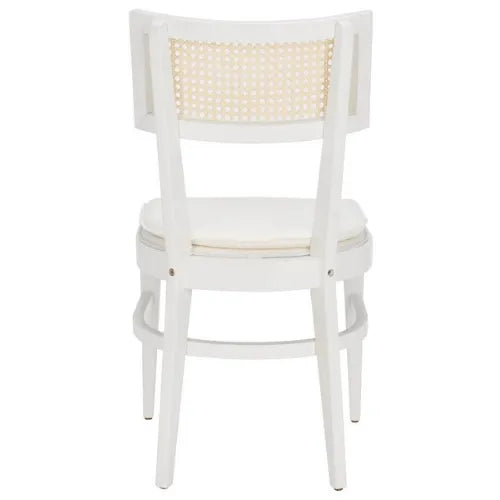 Galway White Cane Dining Chair (Set of 2) - The Mayfair Hall