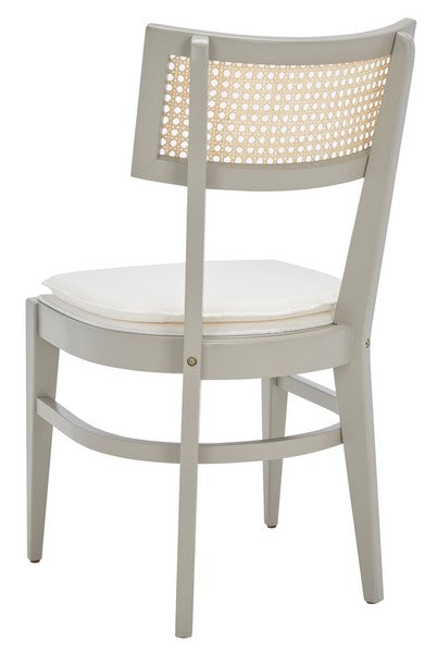 Galway Soft Grey Cane Dining Chair (Set of 2) - The Mayfair Hall