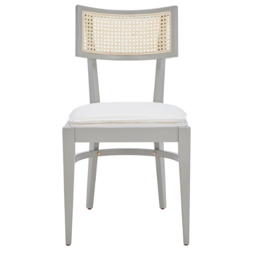 Galway Soft Grey Cane Dining Chair (Set of 2) - The Mayfair Hall