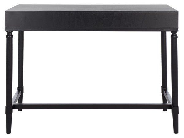 Black Rustic-Chic 2 Drawer Desk - The Mayfair Hall