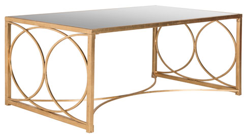 Melosa Antique Gold Leaf Coffee Table - The Mayfair Hall