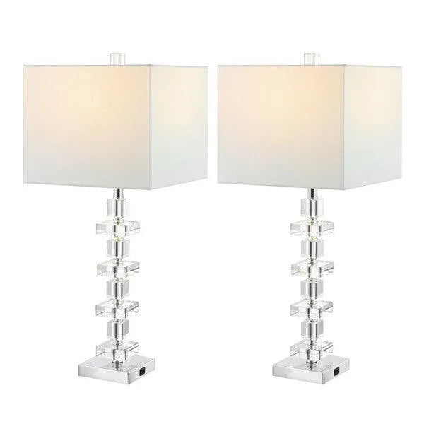 Deco Crystal Table Lamp (Set of 2) - The Mayfair Hall