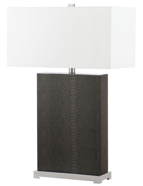 27.75-INCH H FAUX GREY SNAKESKIN TABLE LAMP (SET OF 2) - The Mayfair Hall