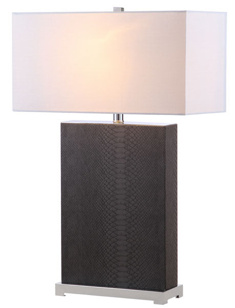 27.75-INCH H FAUX GREY SNAKESKIN TABLE LAMP (SET OF 2) - The Mayfair Hall