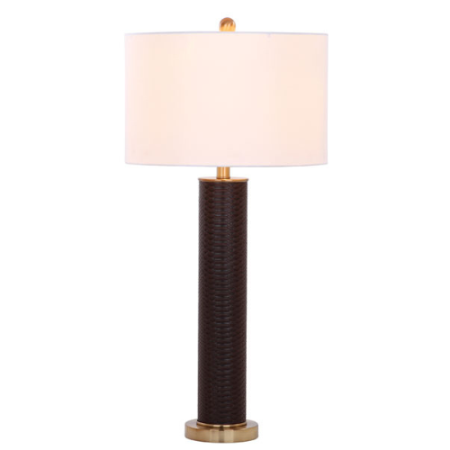 31.5-INCH H FAUX BROWN SNAKESKIN TABLE LAMP (SET OF 2) - The Mayfair Hall