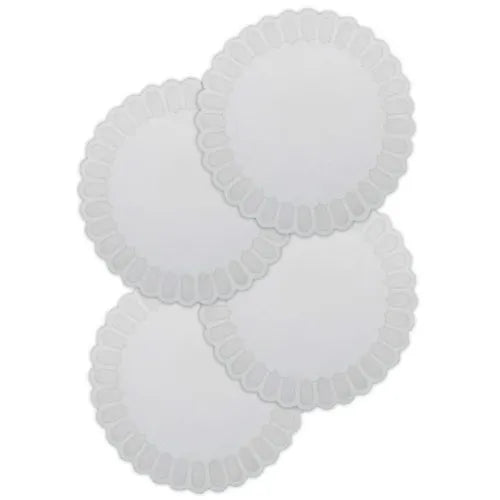 Los Encajeros Zurbano White Coaster (Set of 4) - The Mayfair Hall