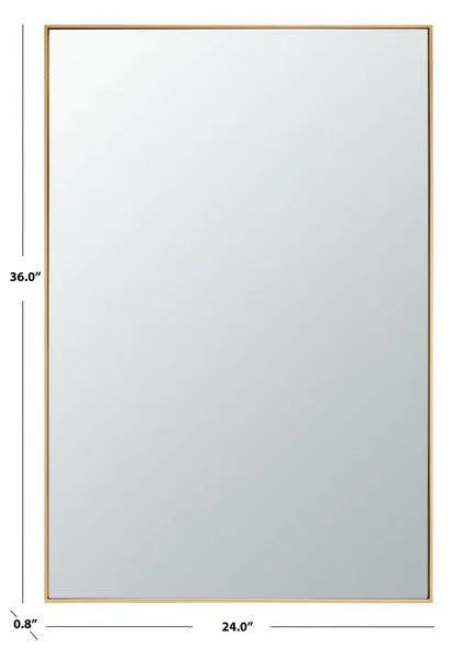 Safavieh Harlon Contemporary Brass Frame Mirror