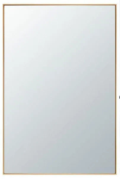 36-Inch H Contemporary Brass Frame Mirror - The Mayfair Hall