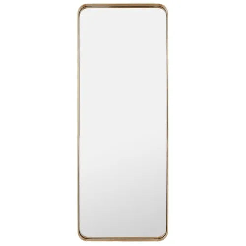 Slim Gold Border Mirror - The Mayfair Hall