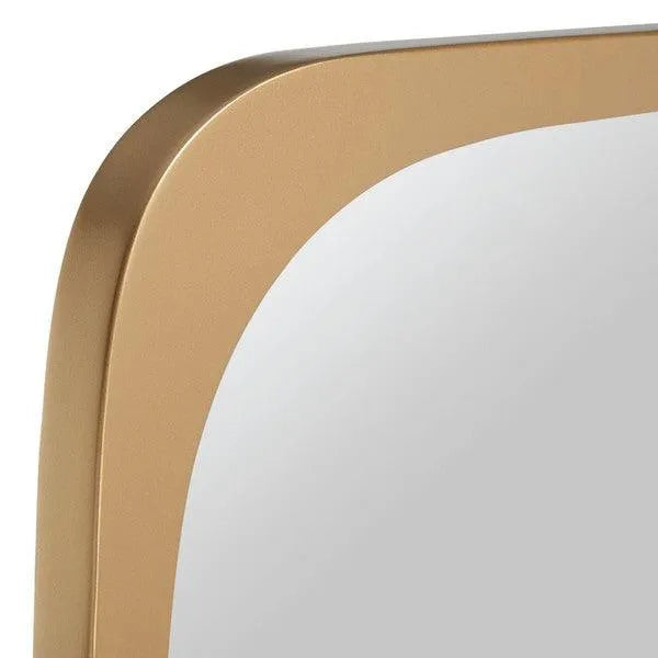 Sleek Gold Frame Mirror - The Mayfair Hall