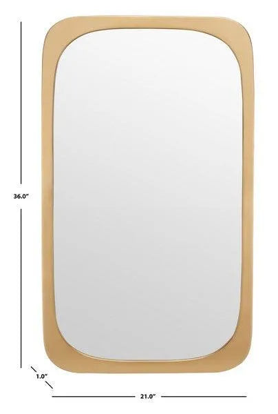Sleek Gold Frame Mirror - The Mayfair Hall
