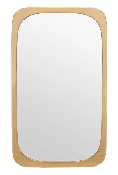 Sleek Gold Frame Mirror - The Mayfair Hall