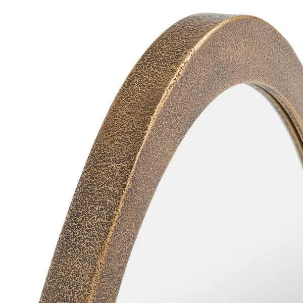 Brass Oval Shape Mirror - The Mayfair Hall