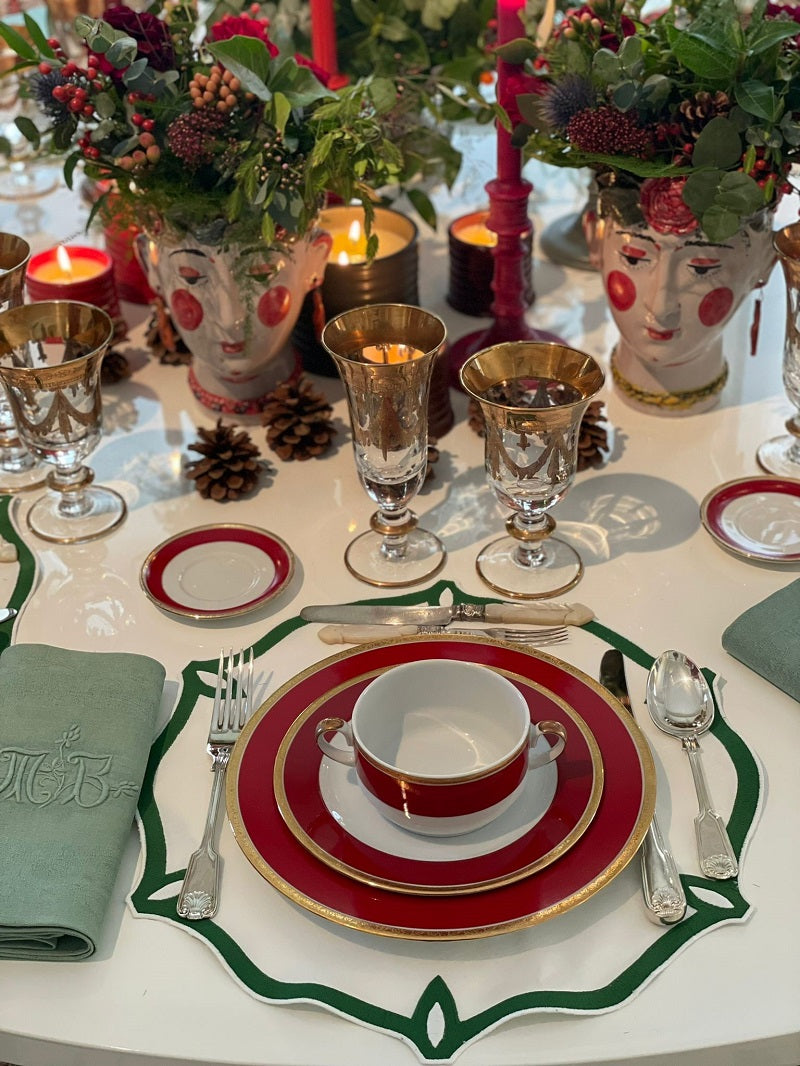 Los Encajeros Olimpia Green Placemat (Set of 4) - The Mayfair Hall