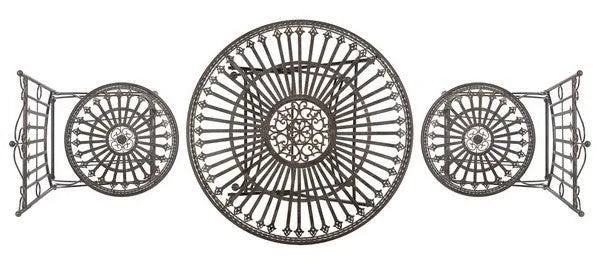 Safavieh Belen Black Rust Metal Outdoor Bistro Set (3 Piece Set)