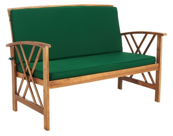 Fontana Green Cushion Double-X Motif Outdoor Lounge Set (4 Piece Set) - The Mayfair Hall