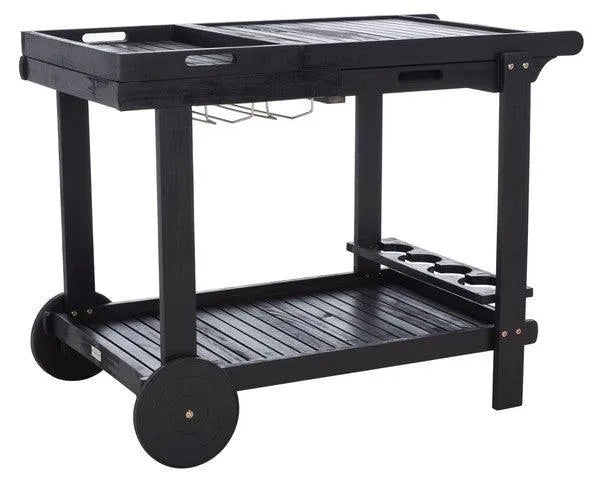 Orland Black Serving Cart - Tea Trolley - The Mayfair Hall