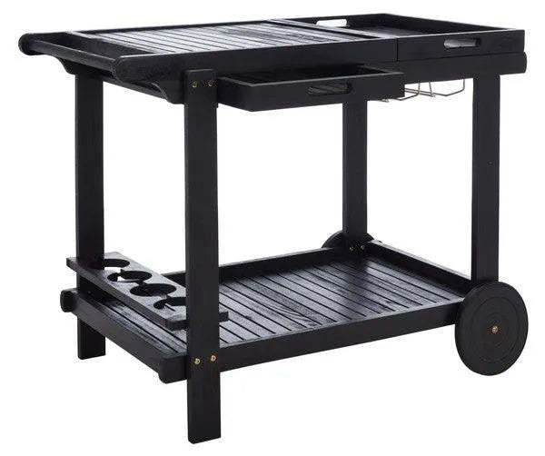 Orland Black Serving Cart - Tea Trolley - The Mayfair Hall