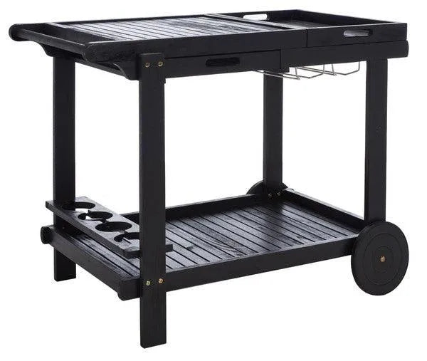 Orland Black Serving Cart - Tea Trolley - The Mayfair Hall