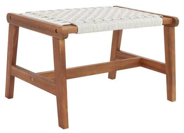 Safavieh Chantelle Natural-White Outdoor Lounge Set (5 Piece Set)