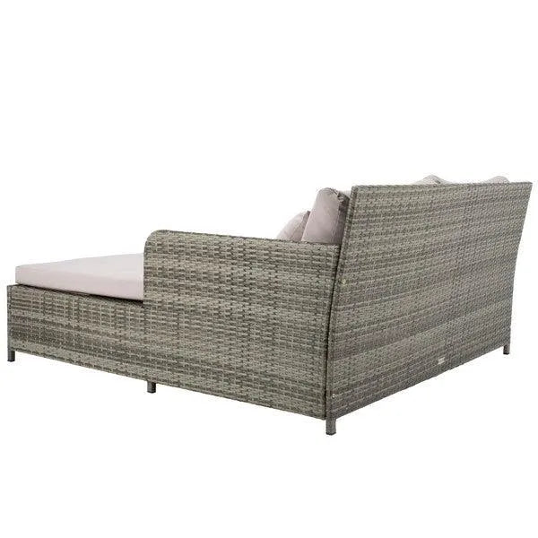 Safavieh Grey Wicker Poolside Daybed