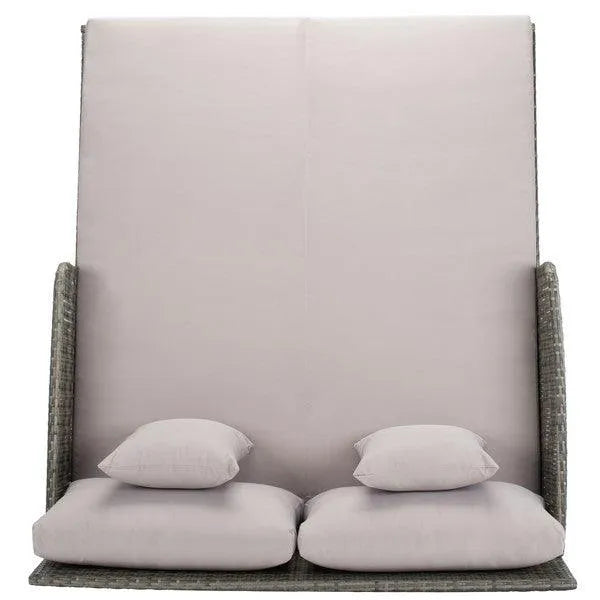 Safavieh Grey Wicker Poolside Daybed