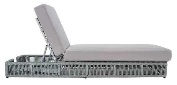 Safavieh Gillian Grey Wicker Outdoor Sun Lounger