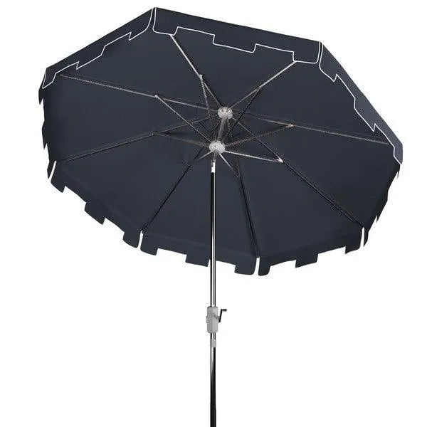 Zimmerman Navy Market Umbrella With Flap (9ft) - The Mayfair Hall