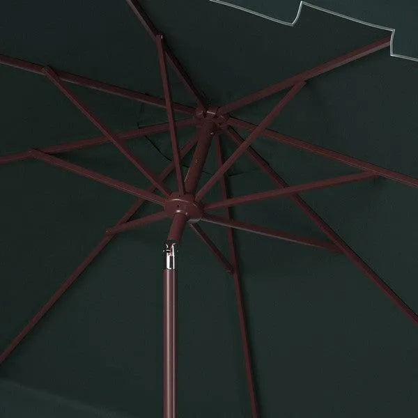 11ft Dark Green Round Market Umbrella - The Mayfair Hall
