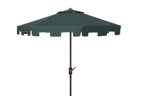 11ft Dark Green Round Market Umbrella - The Mayfair Hall