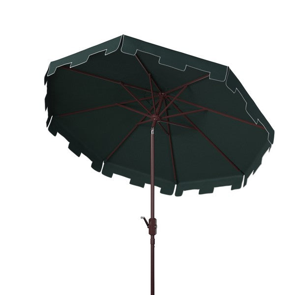 11ft Dark Green Round Market Umbrella - The Mayfair Hall