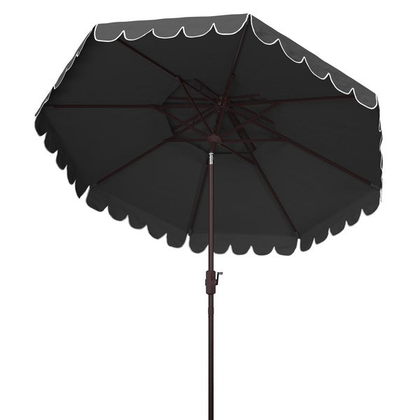 Venice Grey Double Top Round Crank Umbrella (9ft) - The Mayfair Hall