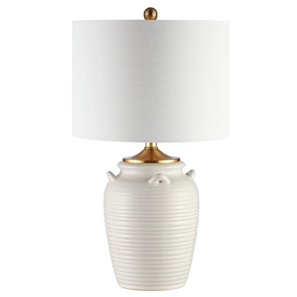 24-INCH H SOFT IVORY CERAMIC TABLE LAMP - The Mayfair Hall