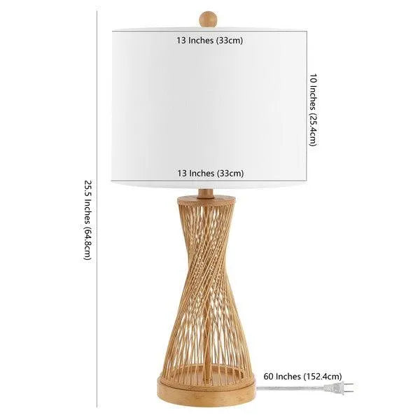 Magnus Natural Bamboo Table Lamp - The Mayfair Hall