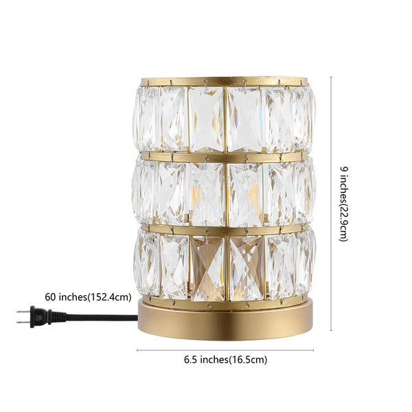 Alva Diamond Cut Brass Table Lamp - The Mayfair Hall