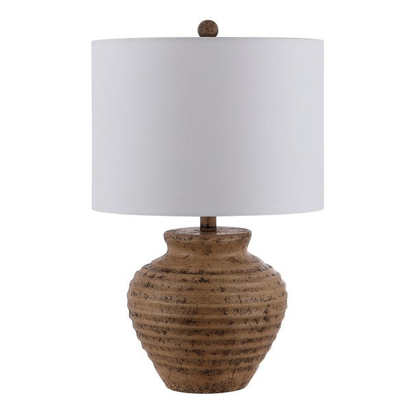 23-INCH H BROWN RESIN TABLE LAMP - The Mayfair Hall