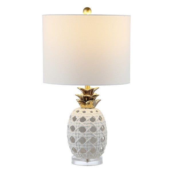 Sonny Pineapple White Table Lamp - The Mayfair Hall