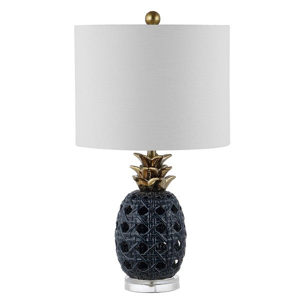 24-INCH H NAVY BLUE CERAMIC TABLE LAMP - The Mayfair Hall