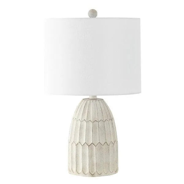 Ronken White Hexagons Table Lamp - The Mayfair Hall