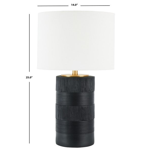 25-INCH H BLACK TABLE LAMP - The Mayfair Hall