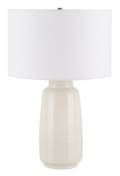 Tyrina Glazed Ivory Table Lamp - The Mayfair Hall
