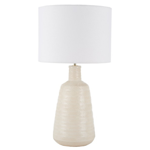Oakland Ivory Ceramic Table Lamp - The Mayfair Hall