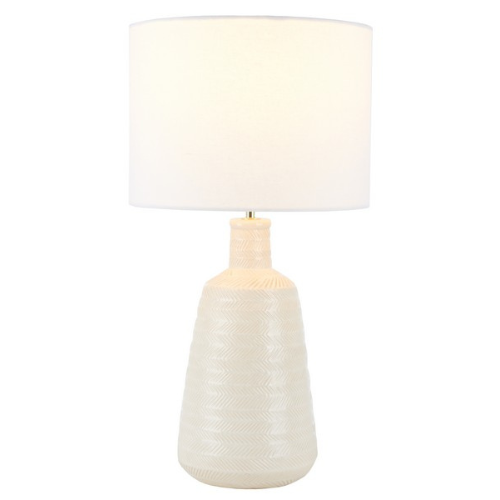 Oakland Ivory Ceramic Table Lamp - The Mayfair Hall