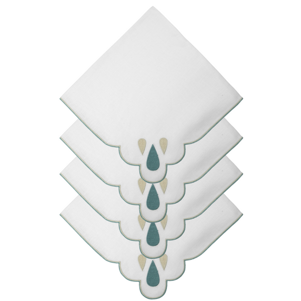 DROPS PEACOCK NAPKIN (SET OF 4) - PRE-ORDER - The Mayfair Hall