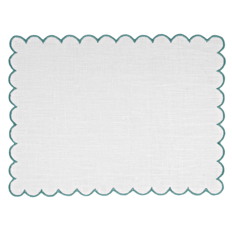 Los Encajeros Bilbao Aqua Cocktail Napkins ( Set of 4) - The Mayfair Hall